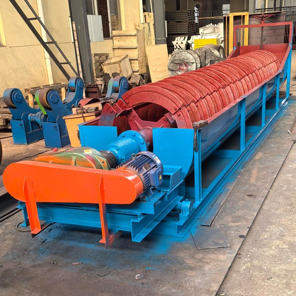 Large Capacity Spiral Classifier Sand Washer Pump AC Motor Mineral Washing Machine Eco-Friendly for Construction