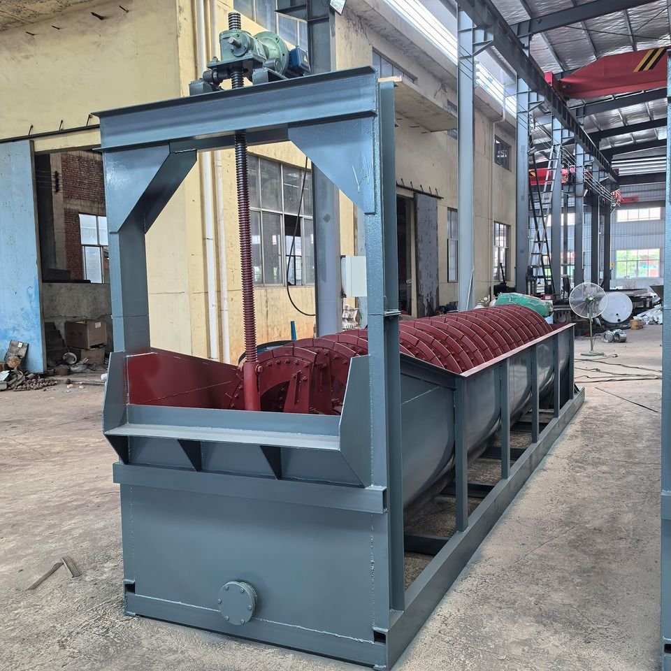 Large Capacity Spiral Classifier Sand Washer Pump AC Motor Mineral Washing Machine Eco-Friendly for Construction - Image 4